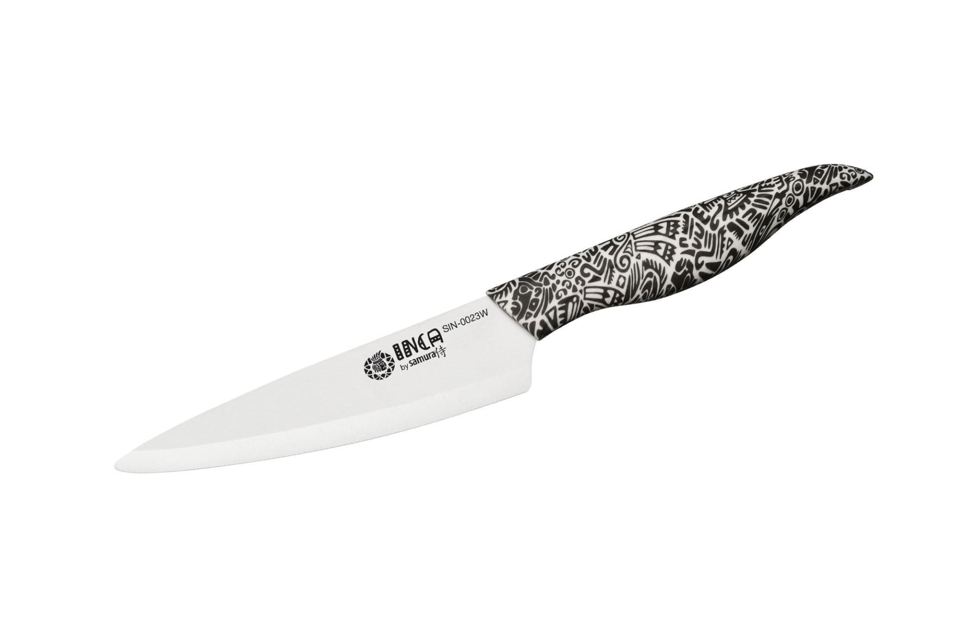 Samura INCA Univerzální keramický nůž 15,5 cm s čepelí z bílé zirkonie - dárek