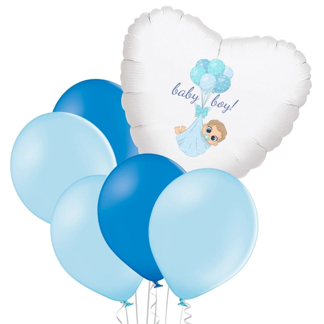 Set baby boy srdce balónky Balonky.cz - dárek