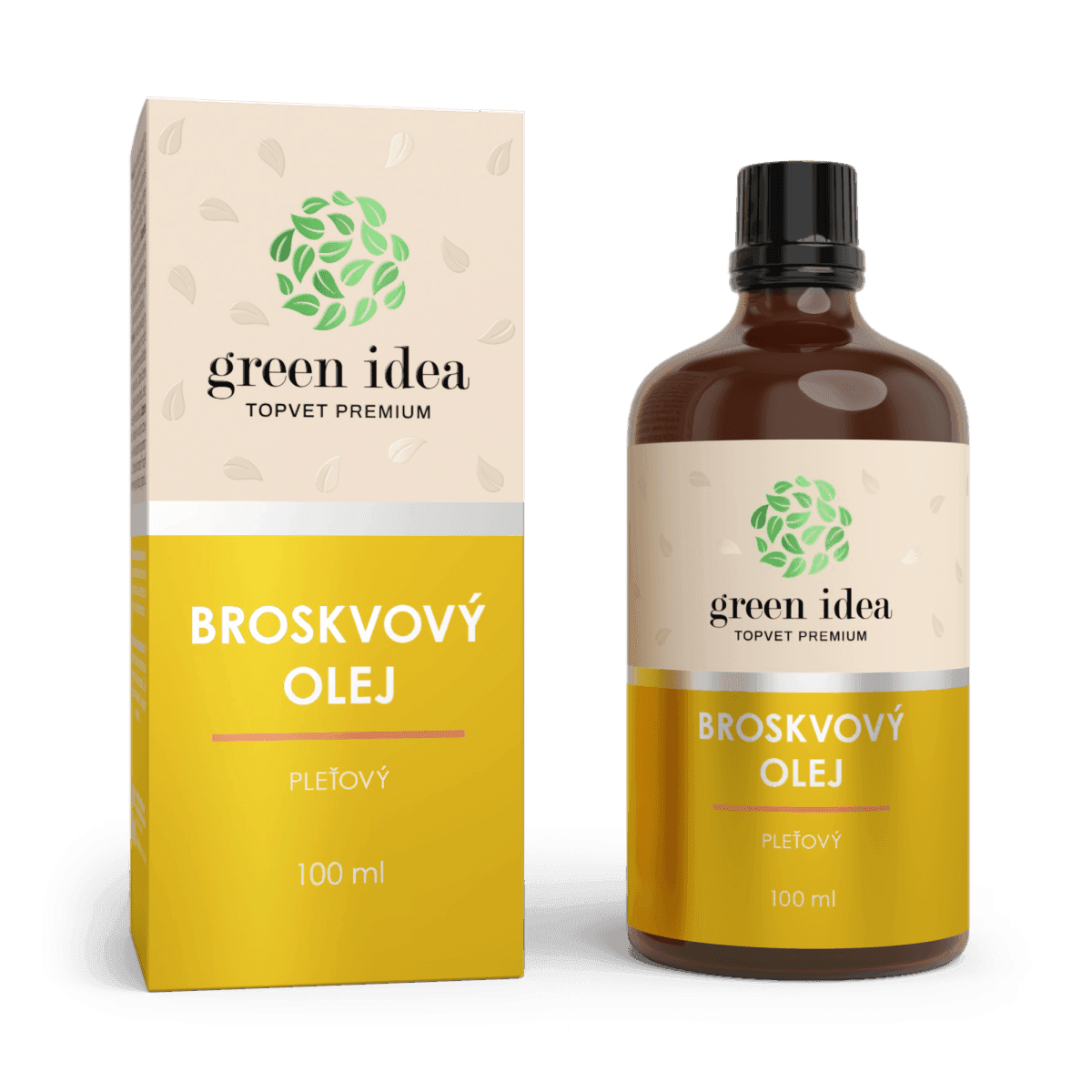 Green idea Broskvový pleťový olej 100 ml - dárek