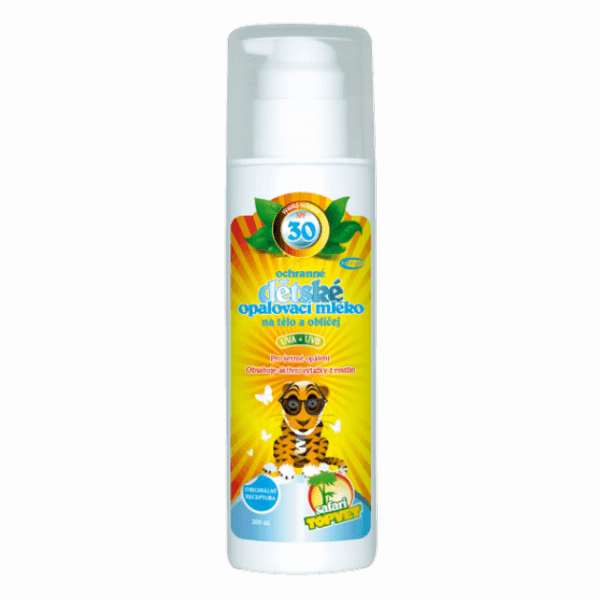 Green idea Dětské opalovací mléko SPF 30 200 ml - dárek
