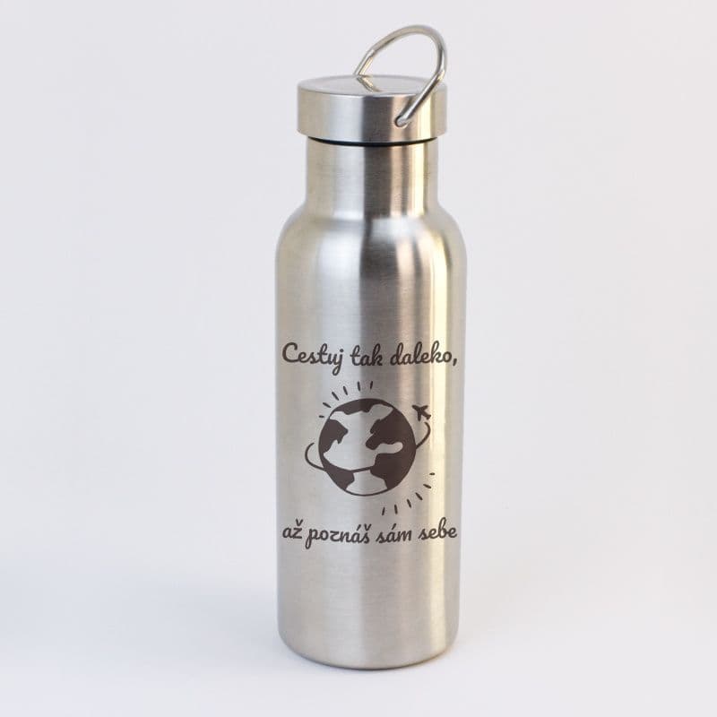 Termoláhev "Cestuj tak daleko, až poznáš sám sebe" 490ml - dárek