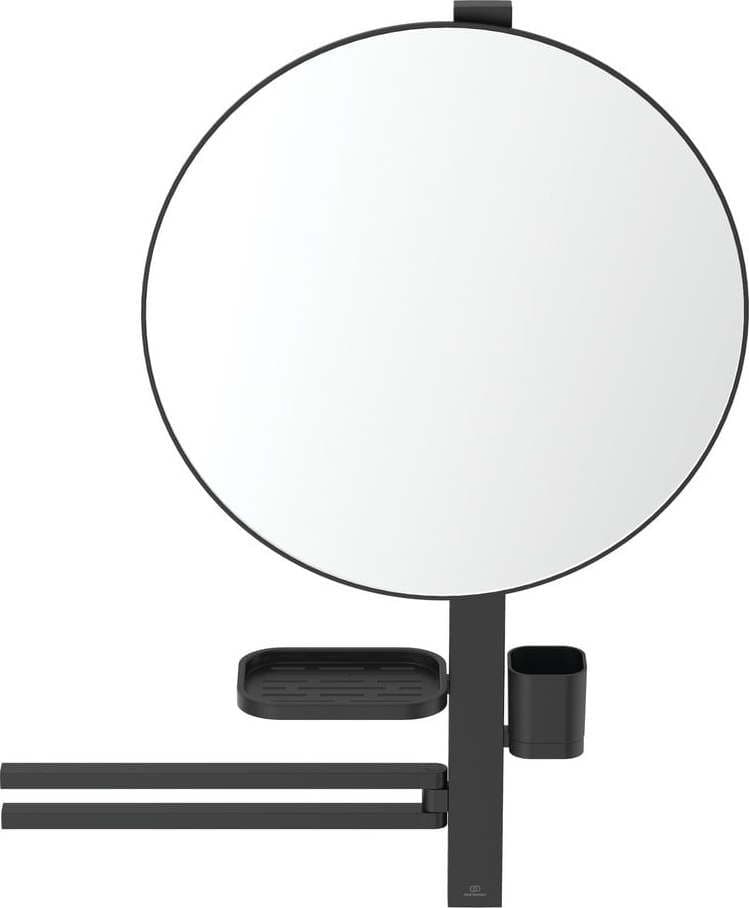 Nástěnné zrcadlo s poličkou a věšákem ø 51 cm ALU+ – Ideal Standard - dárek