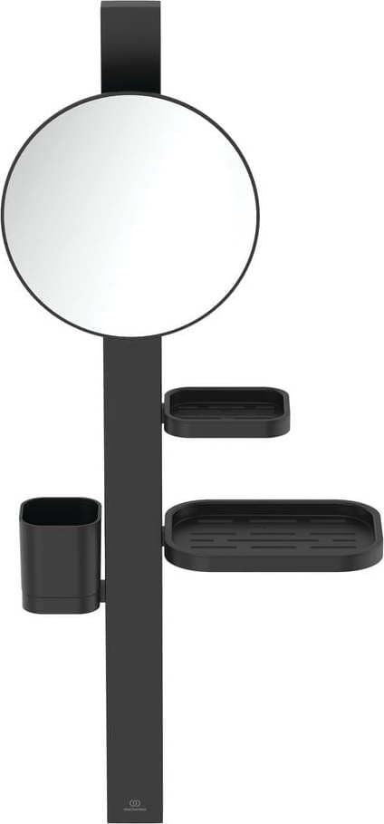 Nástěnné zrcadlo s poličkou a věšákem ø 20,5 cm ALU+ – Ideal Standard - dárek