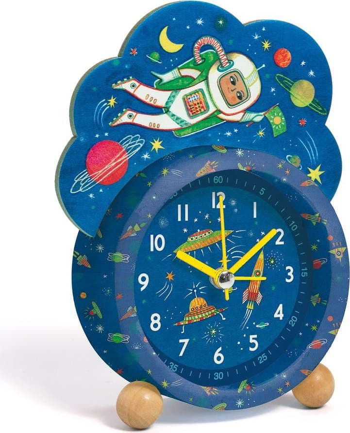 Dětský budík ø 8,5 cm Space – Djeco - dárek