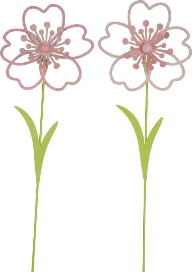 Sada 2 zapichovátek do květináče Ego Dekor Rose, výška 31 cm - dárek