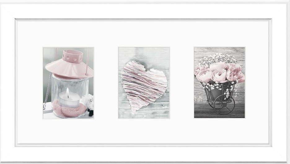 Bílý rám na fotografii Styler Malmo, 46 x 23 cm - dárek