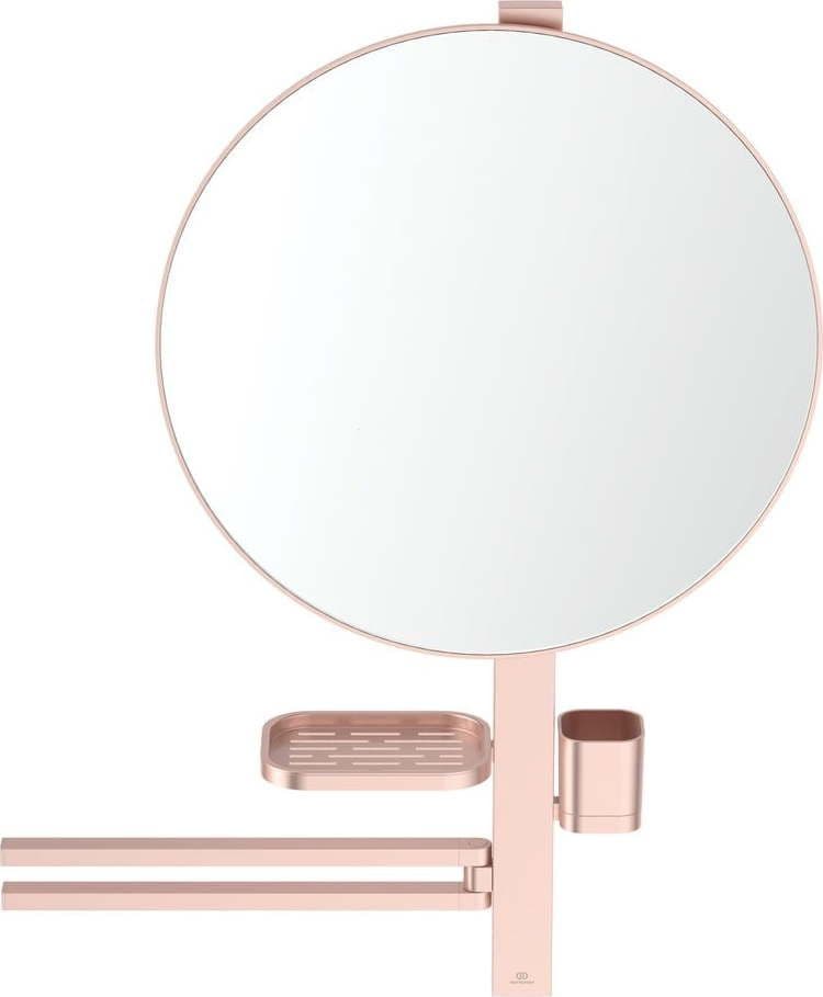 Nástěnné zrcadlo s poličkou a věšákem ø 51 cm ALU+ – Ideal Standard - dárek